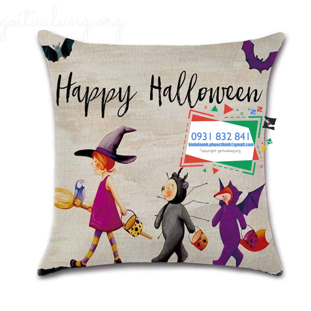 gối tựa lưng hình Holloween